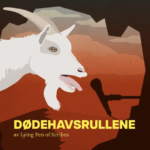 Logo for the podcast "Dødehavsrullene"